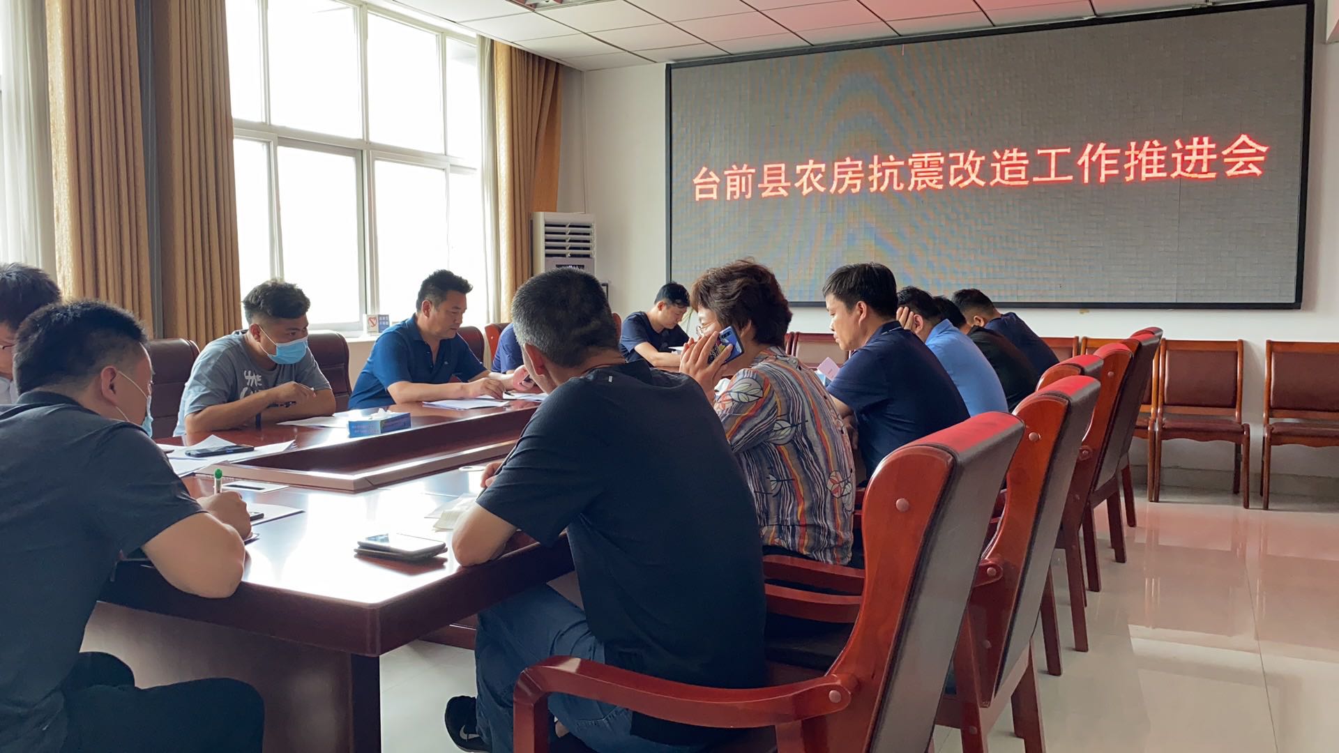 河南鼎丰鉴定公司技术人员参加台前县农房抗震改造工作推进会